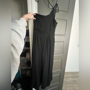 One shoulder black jumpsuit. Size medium